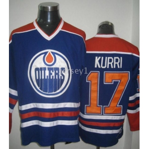 nhl edmonton oilers #17 kurri  lt.blue jerseys