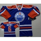 nhl edmonton oilers #6 whitney lt.blue