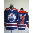 nhl edmonton oilers #7 coffey lt.blue