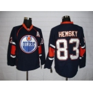 nhl edmonton oilers #83 hemsky dk.blue