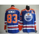 nhl edmonton oilers #83 hemsky lt.blue