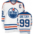 nhl edmonton oilers #99 gretzky ccm white (C)