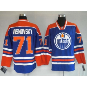 nhl jerseys edmonton oilers 71# visnovsky blue