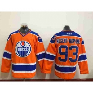 nhl jerseys edmonton oilers #93 nugent-hopkins orange