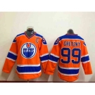 nhl jerseys edmonton oilers #99 gretzky orange[patch C]