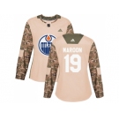 Women Adidas Edmonton Oilers #19 Patrick Maroon Camo Authentic 2017 Veterans Day Stitched NHL Jersey