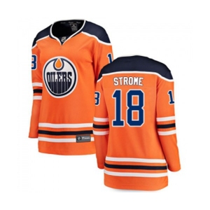 Women Edmonton Oilers #18 Ryan Strome Fanatics Branded Orange Home Breakaway NHL Jersey