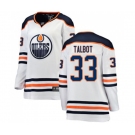 Women Edmonton Oilers #33 Cam Talbot Authentic White Away Fanatics Branded Breakaway NHL Jersey