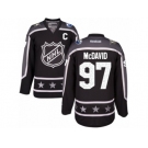 Women's Reebok Edmonton Oilers #97 Connor McDavid Authentic Black Pacific Division 2017 All-Star NHL Jersey