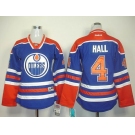 women nhl jerseys edmonton oilers #4 hall lt.blue