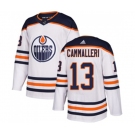 Youth Adidas Edmonton Oilers #13 Mike Cammalleri Authentic White Away NHL Jersey