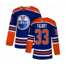 Youth Adidas Edmonton Oilers #33 Cam Talbot Authentic Royal Blue Alternate NHL Jersey