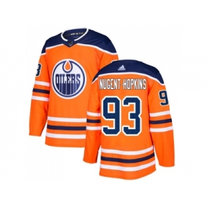 Youth Adidas Edmonton Oilers #93 Ryan Nugent-Hopkins Orange Home Authentic Stitched NHL Jersey