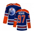 Youth Adidas Edmonton Oilers #97 Connor McDavid Authentic Royal Blue Alternate NHL Jersey