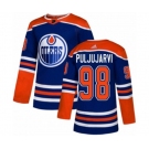 Youth Adidas Edmonton Oilers #98 Jesse Puljujarvi Authentic Royal Blue Alternate NHL Jersey
