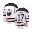 Youth Edmonton Oilers #17 Jari Kurri Fanatics Branded White Away Breakaway NHL Jersey