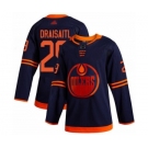 Youth Edmonton Oilers #29 Leon Draisaitl Authentic Navy Blue Alternate Hockey Jersey