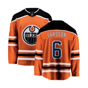 Youth Edmonton Oilers #6 Adam Larsson Fanatics Branded Orange Home Breakaway NHL Jersey