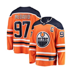 Youth Edmonton Oilers #97 Connor McDavid Fanatics Branded Orange Home Breakaway NHL Jersey