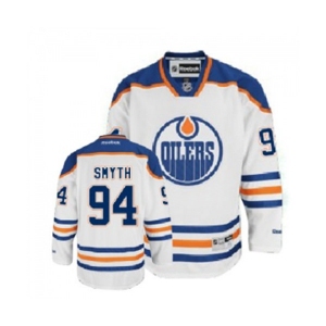Youth Reebok Edmonton Oilers #94 Ryan Smyth Authentic White Away NHL Jersey