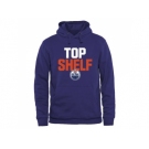 Edmonton Oilers Royal Top Shelf Pullover Hoodie