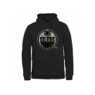 Men's Edmonton Oilers Black Rink Warrior Pullover Hoodie