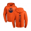 NHL Adidas Edmonton Oilers #18 Ryan Strome Orange One Color Backer Pullover Hoodie
