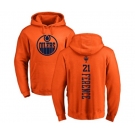 NHL Adidas Edmonton Oilers #21 Andrew Ference Orange One Color Backer Pullover Hoodie