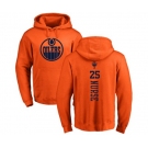 NHL Adidas Edmonton Oilers #25 Darnell Nurse Orange One Color Backer Pullover Hoodie