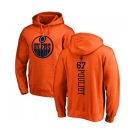 NHL Adidas Edmonton Oilers #67 Benoit Pouliot Orange One Color Backer Pullover Hoodie