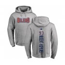 NHL Adidas Edmonton Oilers #93 Ryan Nugent-Hopkins Ash Backer Pullover Hoodie