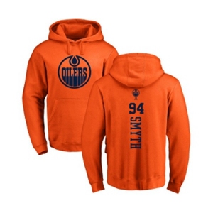 NHL Adidas Edmonton Oilers #94 Ryan Smyth Orange One Color Backer Pullover Hoodie