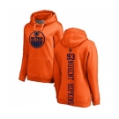 NHL Women Adidas Edmonton Oilers #93 Ryan Nugent-Hopkins Orange One Color Backer Pullover Hoodie