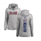 NHL Women Adidas Edmonton Oilers #97 Connor McDavid Ash Backer Pullover Hoodie