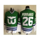 Hartford Whalers #26 Ray Ferraro Green CCM Throwback Stitched NHL Jersey