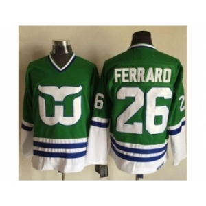 Hartford Whalers #26 Ray Ferraro Green CCM Throwback Stitched NHL Jersey