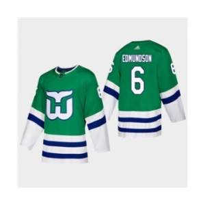 Men's Hartford Whalers #6 Joel Edmundson 2019-20 Heritage Authentic Player Hockey Jersey Green