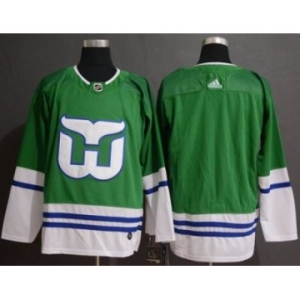 Men's Hartford Whalers Blank Green Stitched Hockey Jersey