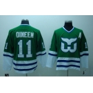 nhl hartford whalers #11 dineen ccm green