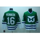 nhl hartford whalers #16 verbeek ccm green