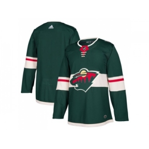 Men Adidas Minnesota Wild Blank Green Home Authentic Stitched NHL Jersey