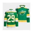 Men's Minnesota Wild #29 Marc-Andre Fleury Green 2022-23 Reverse Retro Stitched Jersey