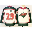 Men's Minnesota Wild #29 Marc-Andre Fleury White 2025 25th Anniversary Stitched Hockey Jersey