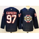 Men's Minnesota Wild #97 Kirill Kaprizov Navy 2024-25 Stitched Hockey Jersey