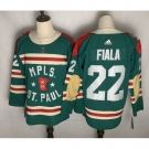 Men's Minnesota Wild Matt #22 Kevin Fiala Green 2021 Winter Classic Authentic Player Jersey