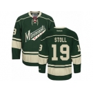 Men's Reebok Minnesota Wild #19 Jarret Stoll Premier Green Third NHL Jersey