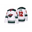 Men's adidas 2017-2018 Season Minnesota Wild #12 Eric Staal Away Jersey
