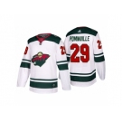 Men's adidas 2017-2018 Season Minnesota Wild #29 Jason Pominville Away Jersey