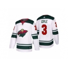 Men's adidas 2017-2018 Season Minnesota Wild #3 Charlie Coyle Away Jersey