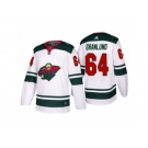 Men's adidas 2017-2018 Season Minnesota Wild #64 Mikael Granlund Away Jersey